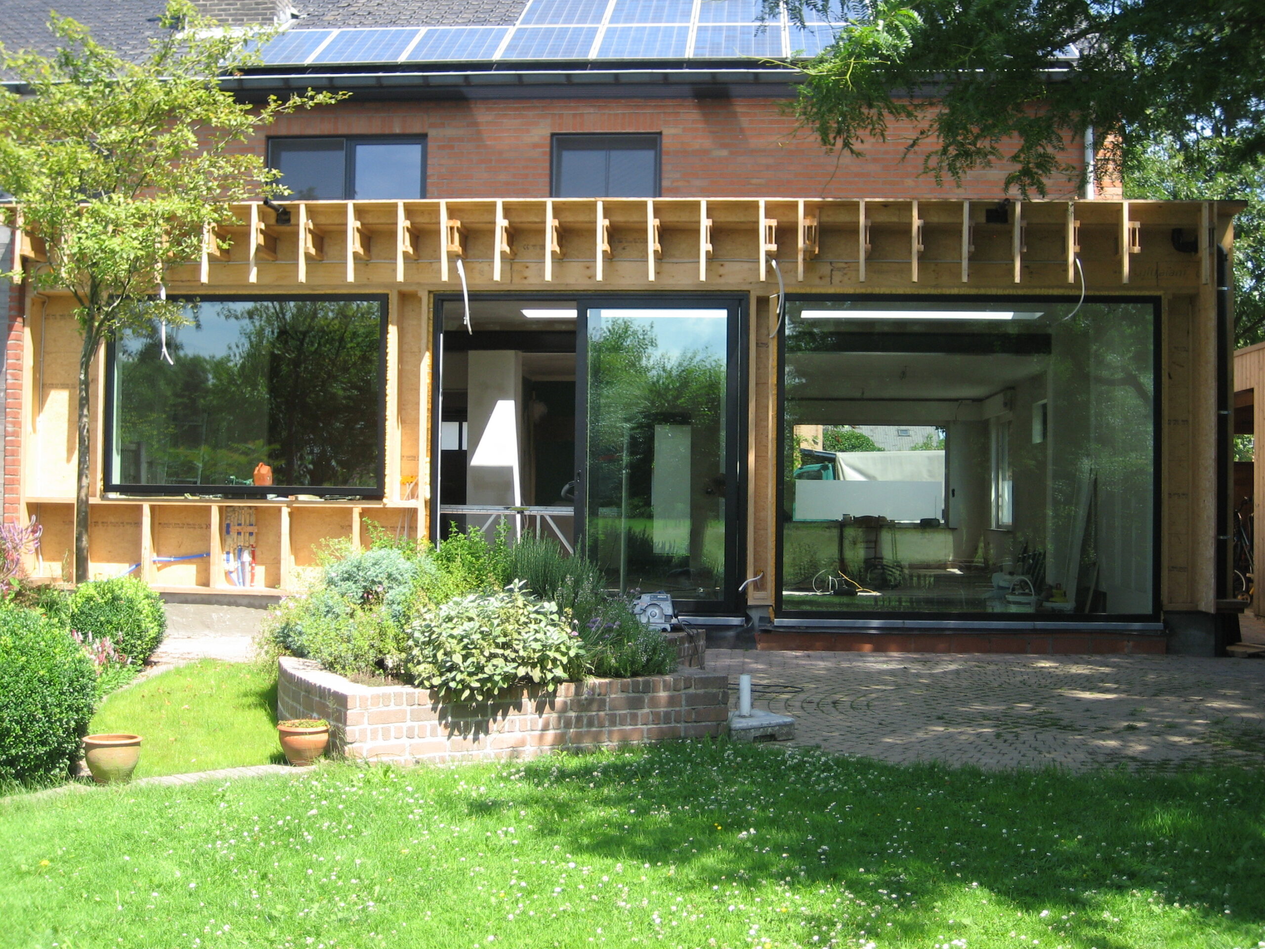 houtskelet bijbouw Hansbeke
